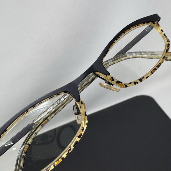 Jean Lafont Eyeglasses Rococo 017 black Leopard Signature Print  50 [] 20-140 - Picture 13 of 16